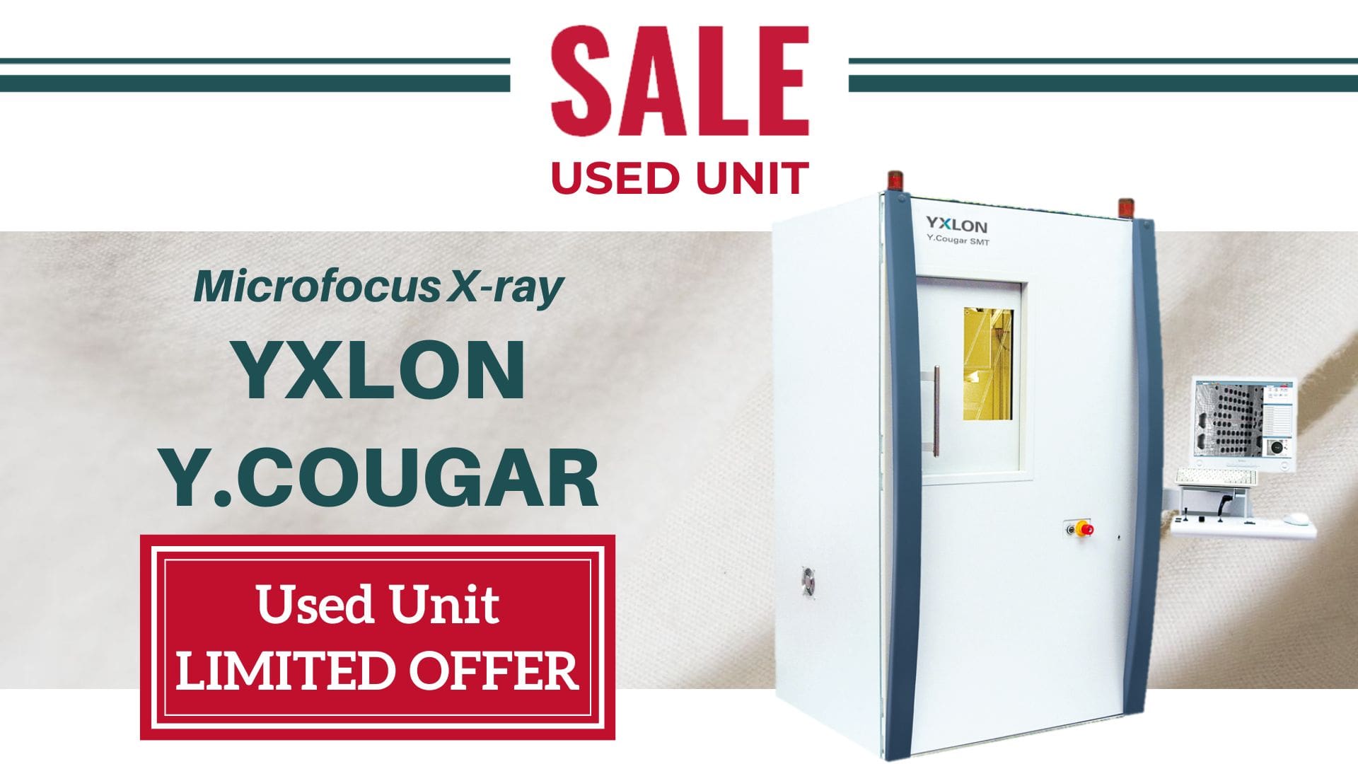 NDT] X-ray Inspection System:YXLON Y.Cougar Used Unit for Sale | Asahi  Transnational