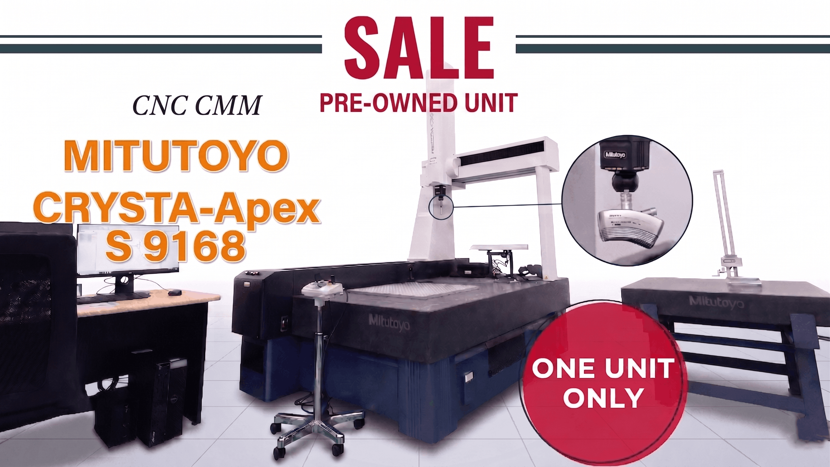 Pre-Owned Unit] Good Condition! Mitutoyo CNC CMM CRYSTA-Apex S